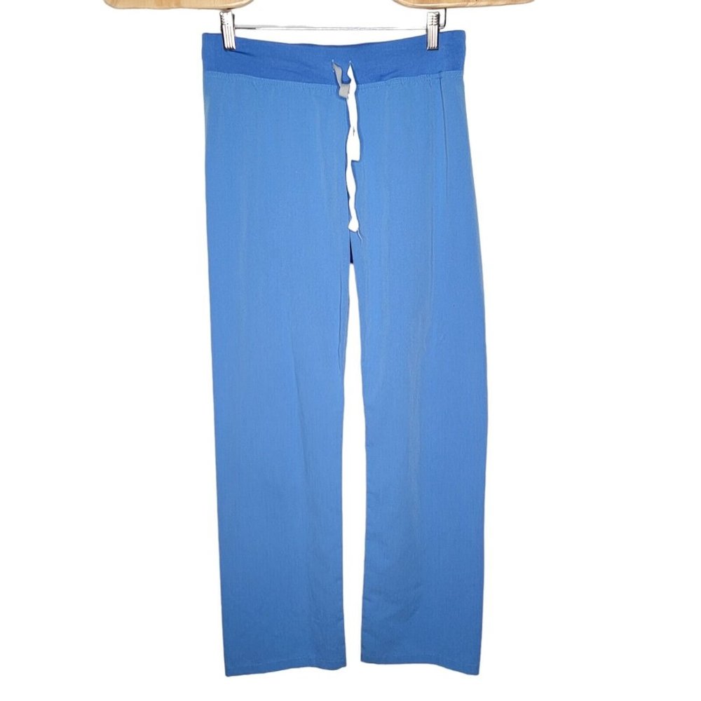 Figs Blue Straight Leg Pants